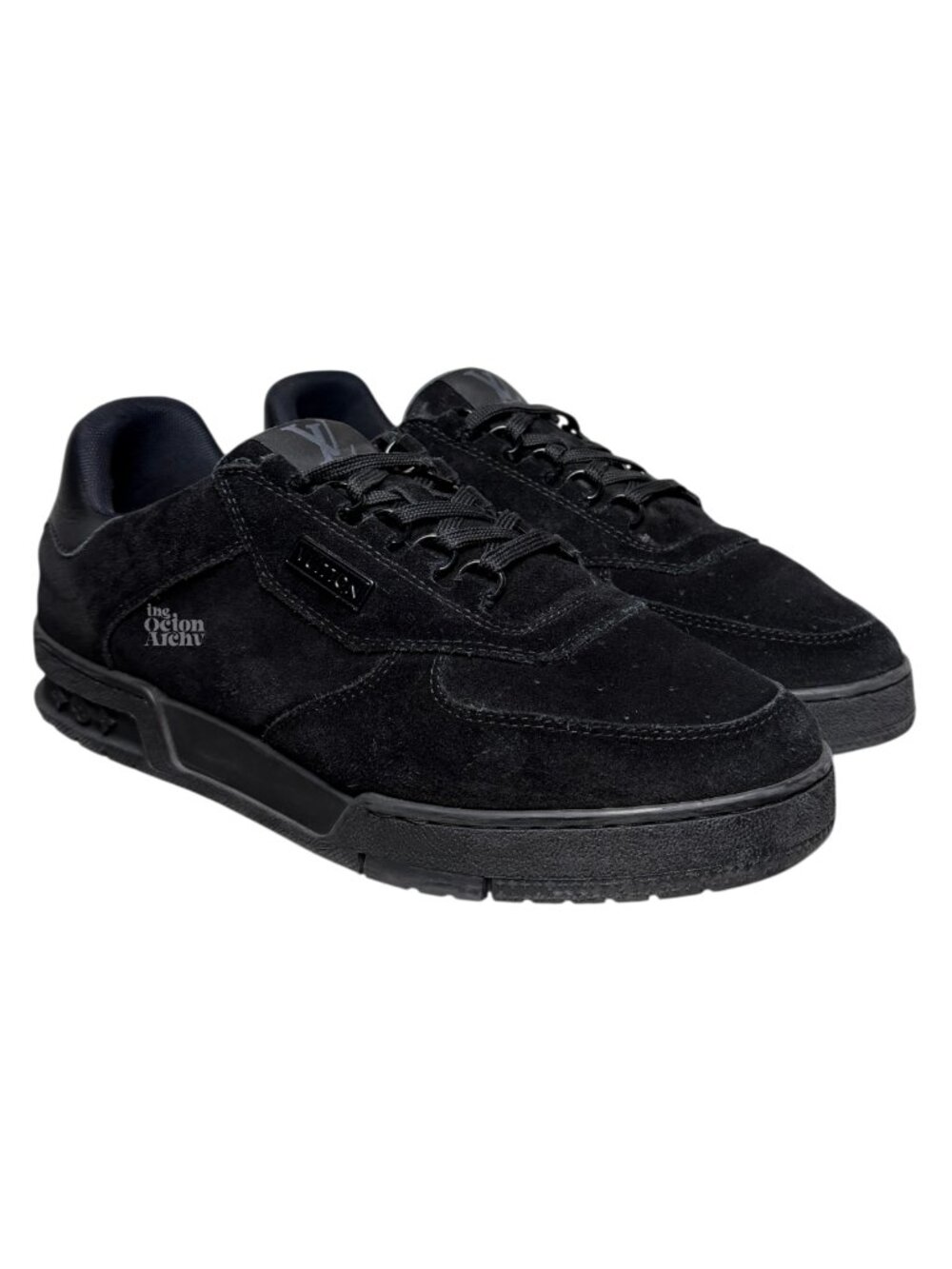 Size 9.5 US Louis Vuitton LV Employee Trainer 'Uniform - Black Suede' Pre-Owned
